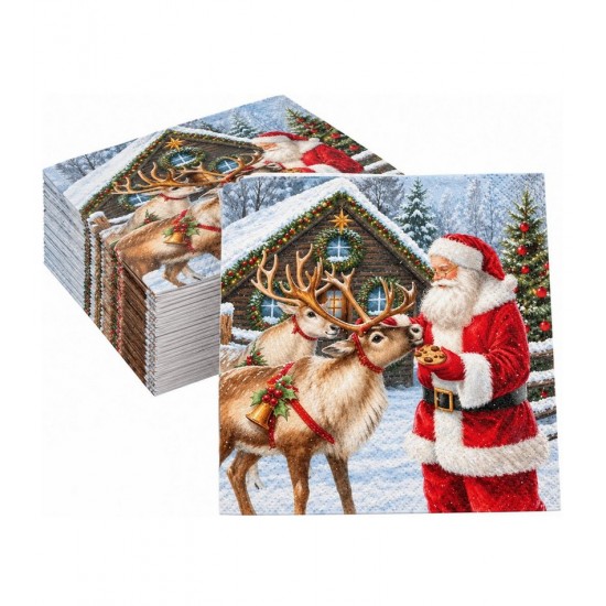 Pacote com 20 Guardanapos 33x33cm de Papel Napkin Give a Treat Fsc Mix